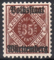 Württemberg, Official digits in diamond 35pf (esimerkkikuva)