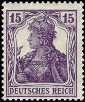 Germania 15 pf violet (esimerkkikuva)