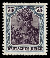 Germania 75 pf green/black (esimerkkikuva)