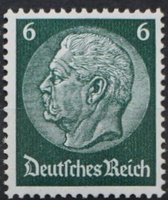 Paul von Hindenburg (set II) 1933 6pf (esimerkkikuva)