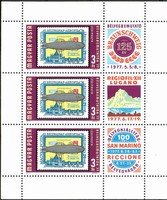 Philatelic exhibitions in Brunswick, Lugano and San Marino (sheet of 3+labels) (esimerkkikuva)
