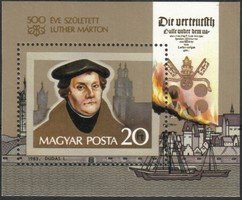 Martin Luther (1483-1546) Souvenir Sheet (esimerkkikuva)