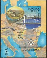 Danube Bridges - Elizabeth Bridge - Souvenir Sheet (esimerkkikuva)