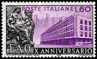FAO, successor to the Institute, 10th anniv. (esimerkkikuva)