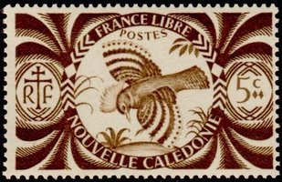 Kagu (Rhynochetos jubatus), Cross of Lorraine 5c (esimerkkikuva)