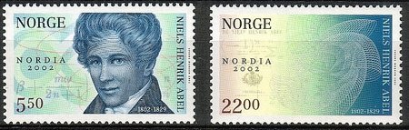 Niels Henrik Abel Overprinted Nordia 2002 (2) (esimerkkikuva)