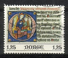 Christmas postage stamps 1977 3/3 - Maria and Jesus Child (esimerkkikuva)
