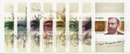 Nobel Peace Prize 100 year, Alfred Nobel Souvenir sheet (esimerkkikuva)