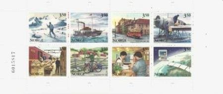 Norway Post, 350th Anniversary II booklet of 8 (esimerkkikuva)