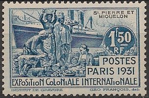 International colonial exhibition in Paris 1.50fr (esimerkkikuva)