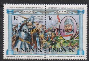 Union Island - English Kings c$ (pair) Specimen (esimerkkikuva)