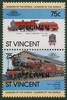 Locomotives 75c (pair) Specimen (esimerkkikuva)