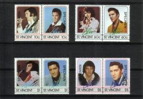 ELVIS PRESLEY set scarce overprinted SPECIMEN (4x2 -pairs) (esimerkkikuva)