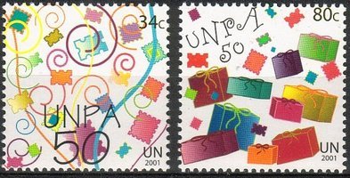 UN Postal Administration, 50th Anniv. (2) (esimerkkikuva)