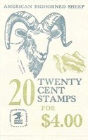 Bighorn Sheep booklet 1982 (20x 20c) (esimerkkikuva)