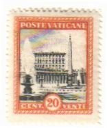 1933 issue 4/18 - Vatican Palace and Obelisk (sample image)