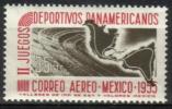 Mexico 1955 - 2nd Pan American Games 3/3 - Stadium and map