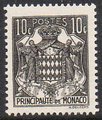 Monaco 1943 - National coat of arms 10c Monaco 1943 - National coat of arms 10c