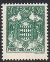 Monaco 1943 - National coat of arms 30c Monaco 1943 - National coat of arms 30c