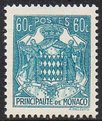 Monaco 1943 - National coat of arms 60c Monaco 1943 - National coat of arms 60c