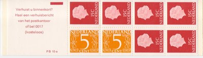 Queen Juliana + numeral definitives booklet 1971