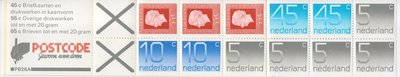 Queen Juliana + numeral definitives booklet 1980/81
