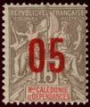 Uusi-Kaledonia 1912 - Navigation and Commerce overprint 05 red over 15c Uusi-Kaledonia 1912 - Navigation and Commerce overprint 05 red over 15c