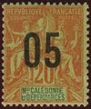 Uusi-Kaledonia 1912 - Navigation and Commerce overprint 05 blk over 20c