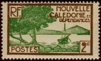 New Caledonia 1928 - Bay at the Pointe des Palétuviers 2c New Caledonia 1928 - Bay at the Pointe des Palétuviers 2c