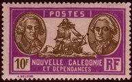 New Caledonia 1928 - Admiral de Bougainville and Count de La Perouse 10f New Caledonia 1928 - Admiral de Bougainville and Count de La Perouse 10f