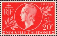 New Caledonia 1944 - Red Cross Marianne New Caledonia 1944 - Red Cross Marianne