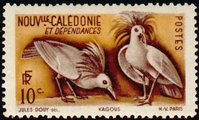 New Caledonia 1948 - Local motives - Kagu 10c New Caledonia 1948 - Local motives - Kagu 10c