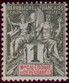Uusi-Kaledonia 1892 - Navigation and Commerce 1c Uusi-Kaledonia 1892 - Navigation and Commerce 1c