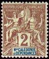 Uusi-Kaledonia 1892 - Navigation and Commerce 2c Uusi-Kaledonia 1892 - Navigation and Commerce 2c