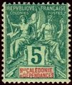 Uusi-Kaledonia 1892 - Navigation and Commerce 5c Uusi-Kaledonia 1892 - Navigation and Commerce 5c