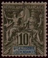 Uusi-Kaledonia 1892 - Navigation and Commerce 10c