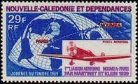 New Caledonia 1969 - 30th anniv. of the airmail connection Paris-Noumea New Caledonia 1969 - 30th anniv. of the airmail connection Paris-Noumea