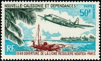 New Caledonia 1969 - 30th anniv. of the airmail connection Paris-Noumea New Caledonia 1969 - 30th anniv. of the airmail connection Paris-Noumea