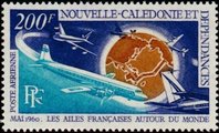 Uusi-Kaledonia 1970 - 10 years of French air service Around the world