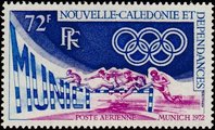 Uusi-Kaledonia 1972 - Olympics games Munich Uusi-Kaledonia 1972 - Olympics games Munich