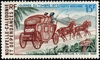 Uusi-Kaledonia 1973 - Stamp Day - Stagecoach Uusi-Kaledonia 1973 - Stamp Day - Stagecoach