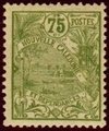 Uusi-Kaledonia 1905 - Definitives - Landscape and Ship 75c Uusi-Kaledonia 1905 - Definitives - Landscape and Ship 75c