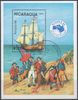 Nicaragua 1984 - Stamp Exhibition AUSIPEX 84, H.M.S. Discovery, Souvenir Sheet