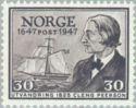 Norja 1947 - Norwegian Post Office, 300th anniv. 5/11 - 30 o Cleng Peerson Norja 1947 - Norwegian Post Office, 300th anniv. 5/11 - 30 o Cleng Peerson