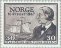 Norja 1947 - Norwegian Post Office, 300th anniv. 5/11 - 30 o Cleng Peerson