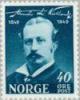 Norja 1949 - Birth cent. of Alexander L. Kielland 2/3