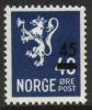 Norja 1949 - Lion type Coat of Arms overprint 45 o Norja 1949 - Lion type Coat of Arms overprint 45 o