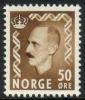 Norja 1951 - King Haakon VII 50 o olive Norja 1951 - King Haakon VII 50 o olive