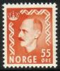 Norja 1951 - King Haakon VII 55 o orange Norja 1951 - King Haakon VII 55 o orange