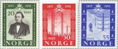 Norja 1954 - Telegraph, Centenary (in 1955) (2)